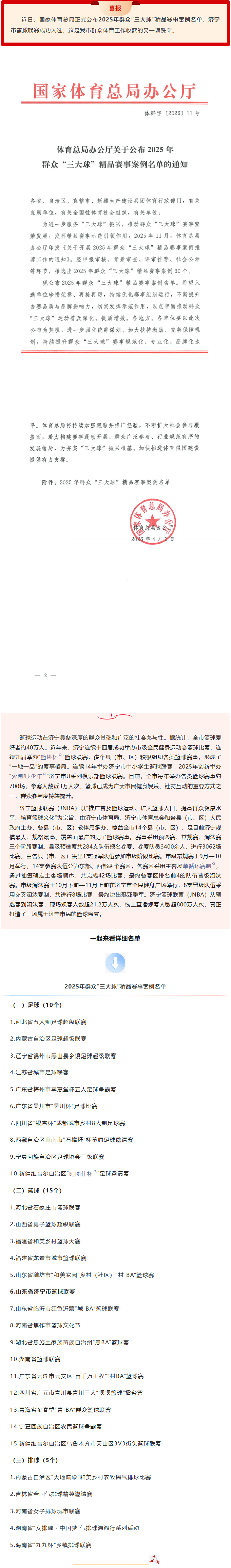 祝贺！济宁市篮球联赛入选2025年全国群众&ldquo;三大球&rdquo;精品赛事案例.png